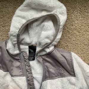 Girls fuzzy north face